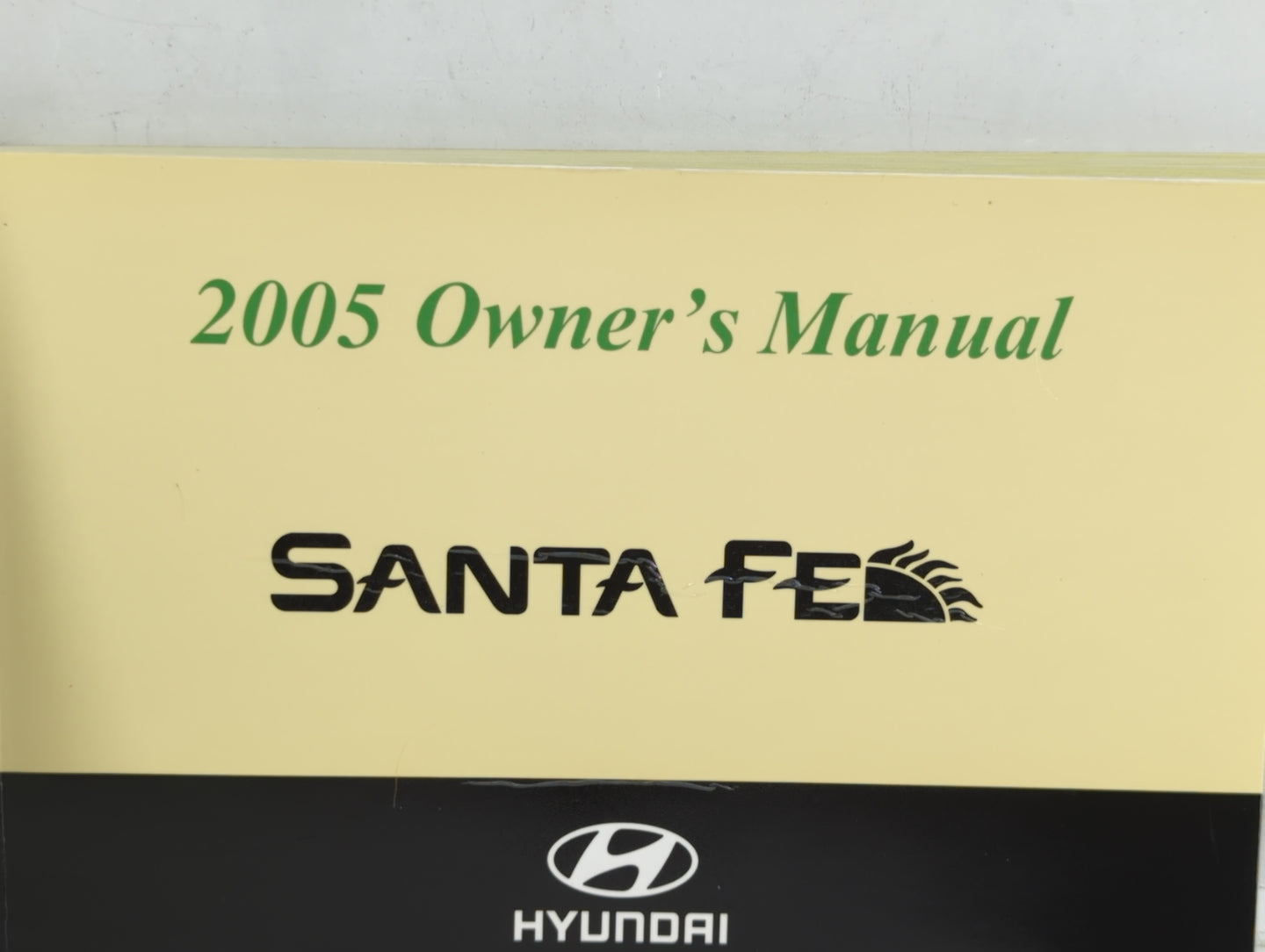 2005 Hyundai Santa Fe Owners Manual Book Guide OEM Used Auto Parts - Oemusedautoparts1.com