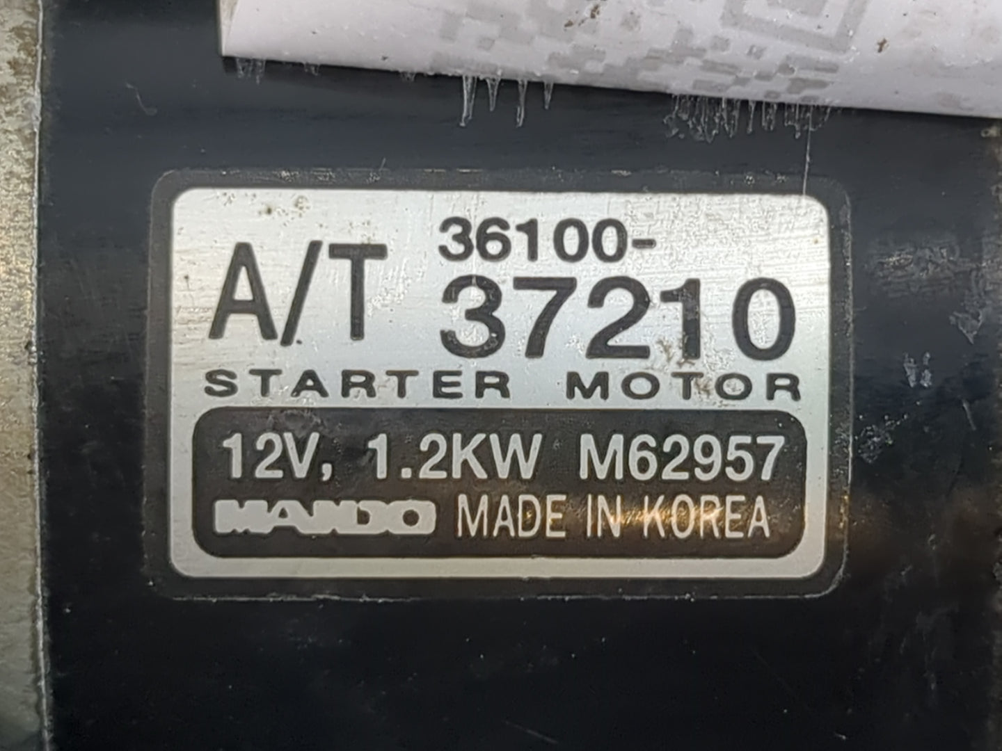 1999-2005 Hyundai Sonata Car Starter Motor Solenoid OEM P/N:36100-37210 Fits OEM Used Auto Parts - Oemusedautoparts1.com