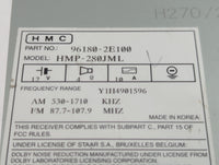 2005-2006 Hyundai Tucson Radio AM FM Cd Player Receiver Replacement P/N:96180-2E100 Fits Fits 2005 2006 OEM Used Auto Parts 