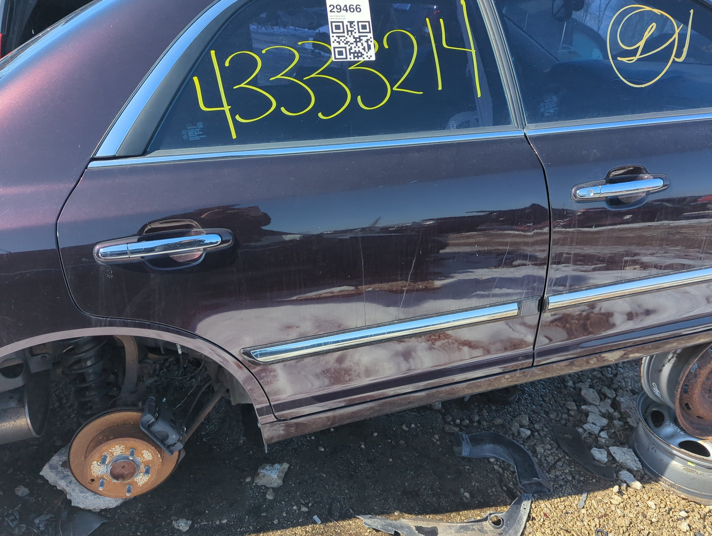 2003-2005 Hyundai Xg350 Passenger Rear Door Oem - Oemusedautoparts1.com