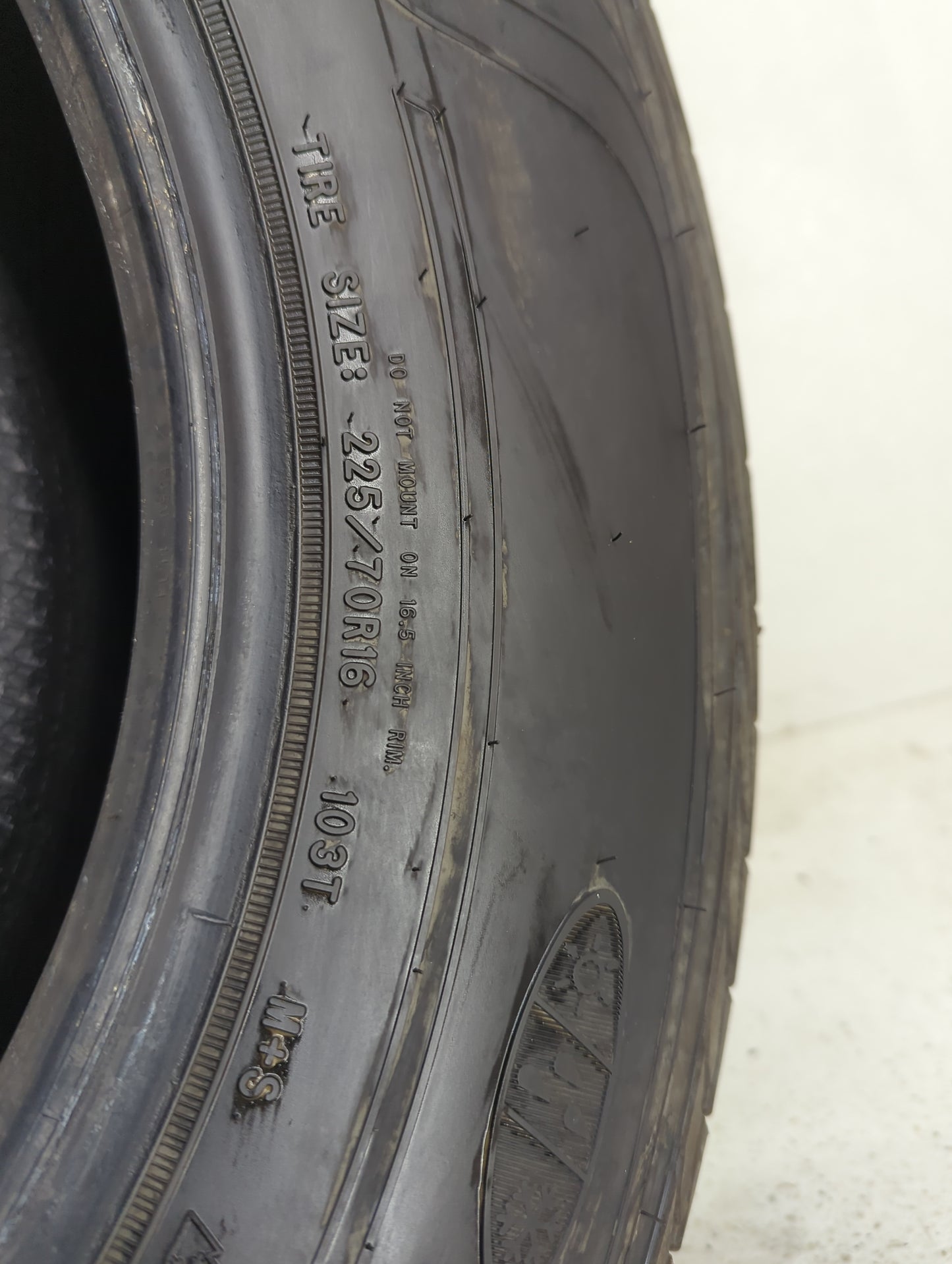 Used Tire 225/70R16 GOODYEAR ASSURANCE WEATHERREADY 103T - Tread Depth 11/32 - Oemusedautoparts1.com