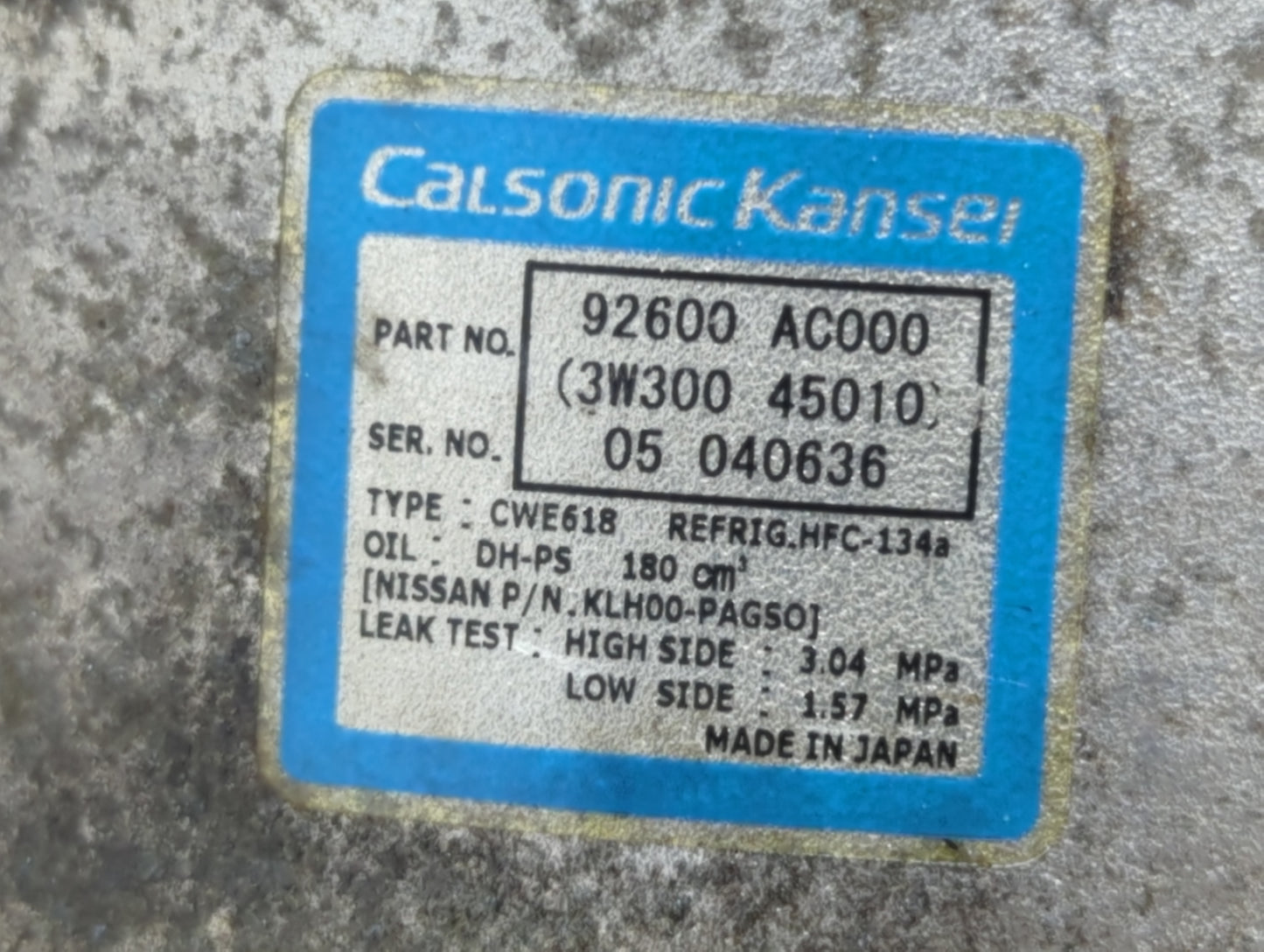 2003-2008 Infiniti Fx35 Air Conditioning A/c Ac Compressor Oem - Oemusedautoparts1.com