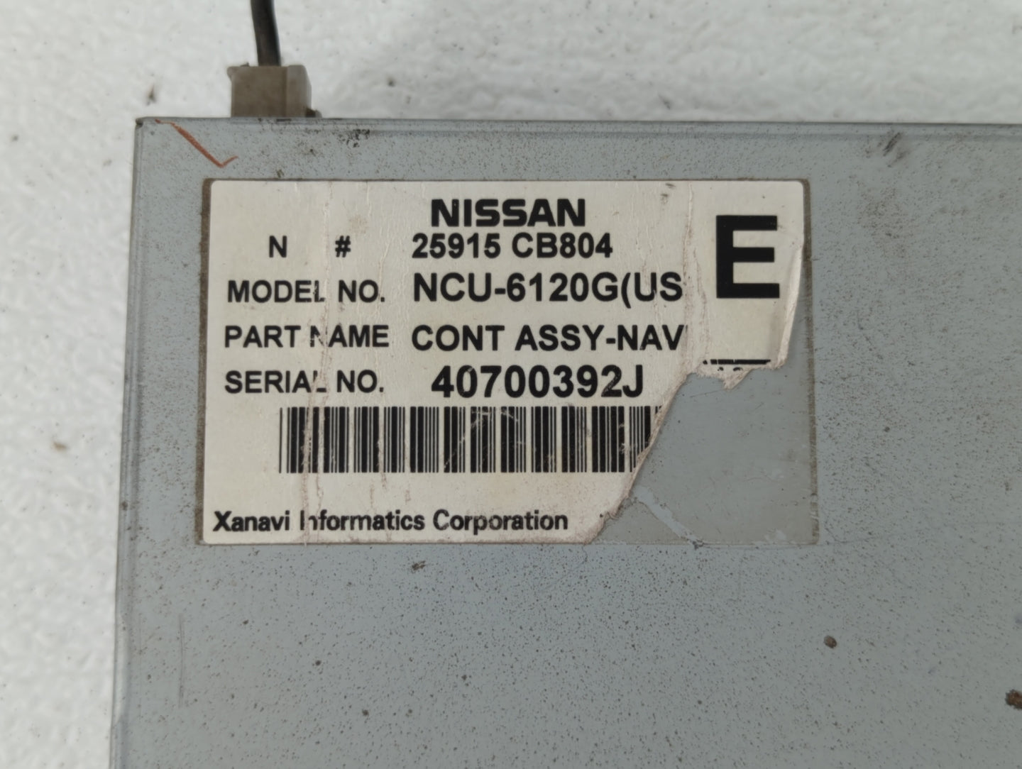 2005 Infiniti Fx35 Radio AM FM Cd Player Receiver Replacement P/N:25915 CB804 Fits OEM Used Auto Parts - Oemusedautoparts1.c