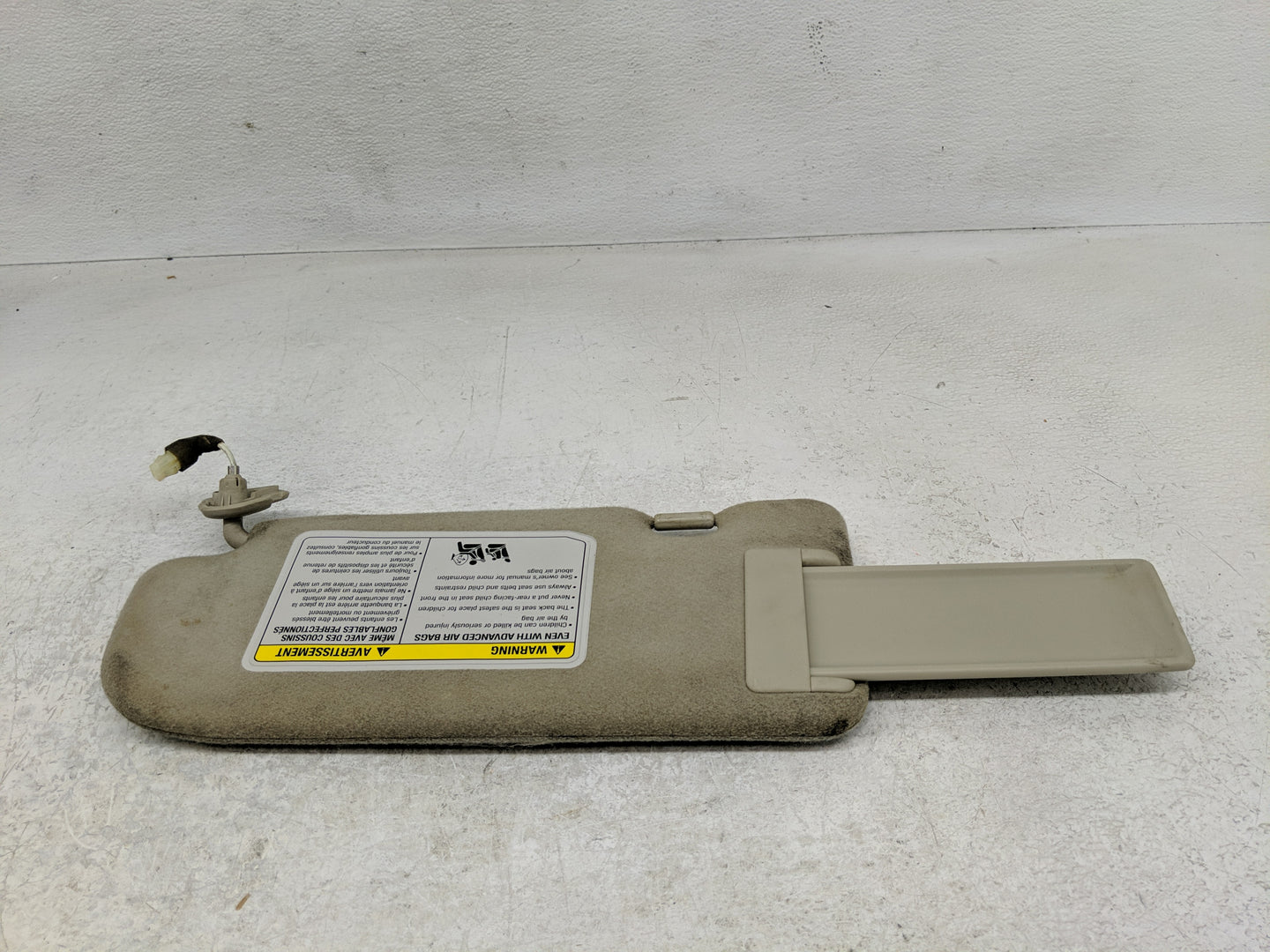 2005-2007 Infiniti G35 Sun Visor Shade Replacement Passenger Right Mirror Fits Fits 2005 2006 2007 OEM Used Auto Parts - Oem