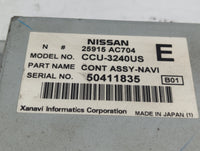 2005 Infiniti G35 Radio AM FM Cd Player Receiver Replacement P/N:25915 AC704 CCU-3240US Fits OEM Used Auto Parts - Oemusedau