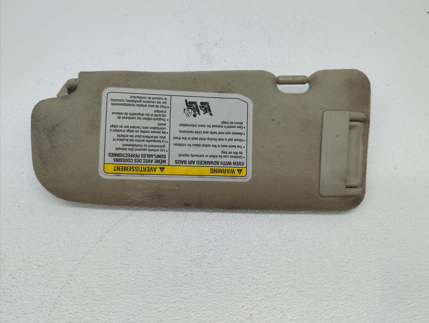 2005-2007 Infiniti G35 Sun Visor Shade Replacement Passenger Right Mirror Fits Fits 2005 2006 2007 OEM Used Auto Parts - Oem