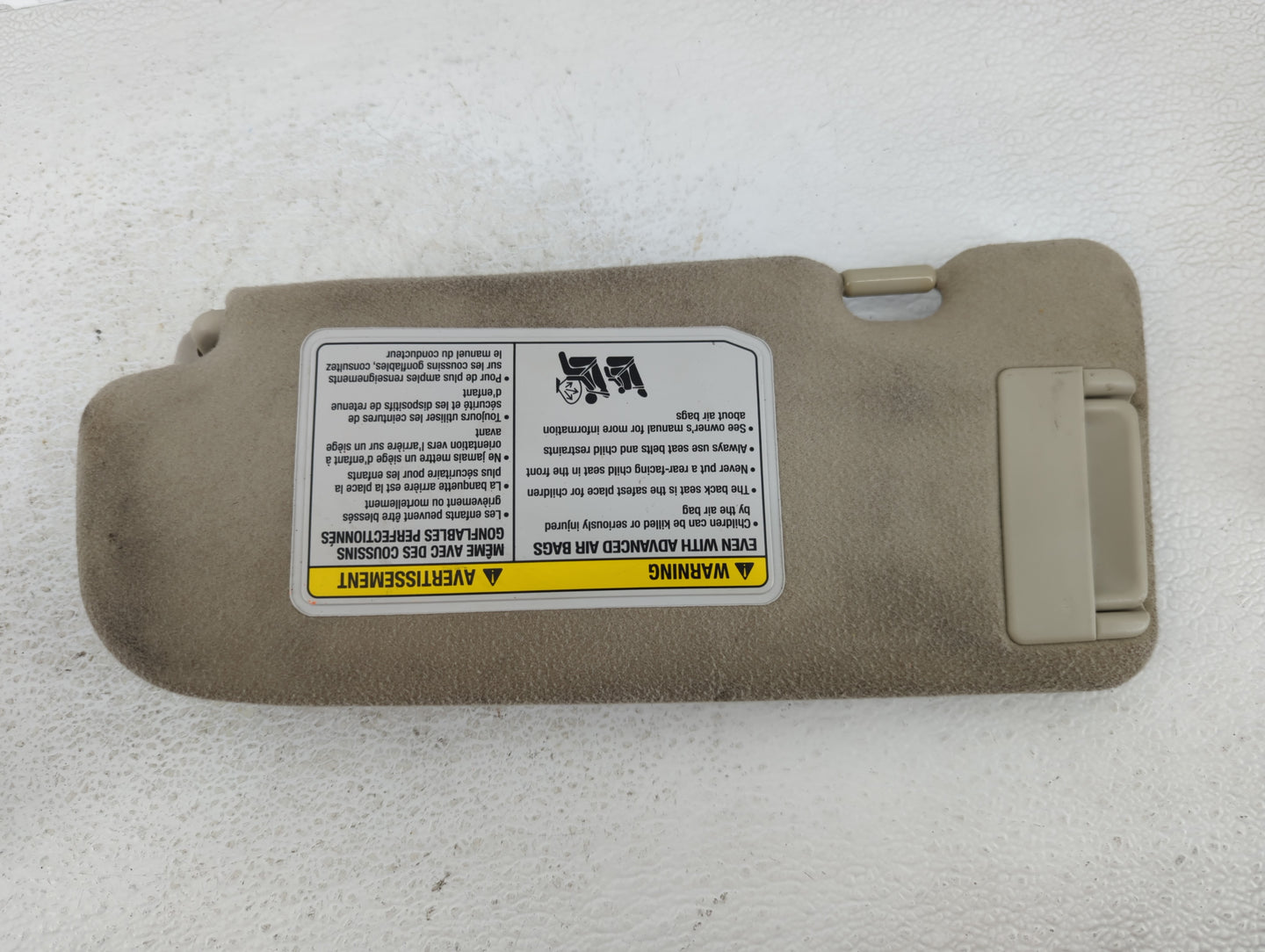 2005-2007 Infiniti G35 Sun Visor Shade Replacement Passenger Right Mirror Fits Fits 2005 2006 2007 OEM Used Auto Parts - Oem