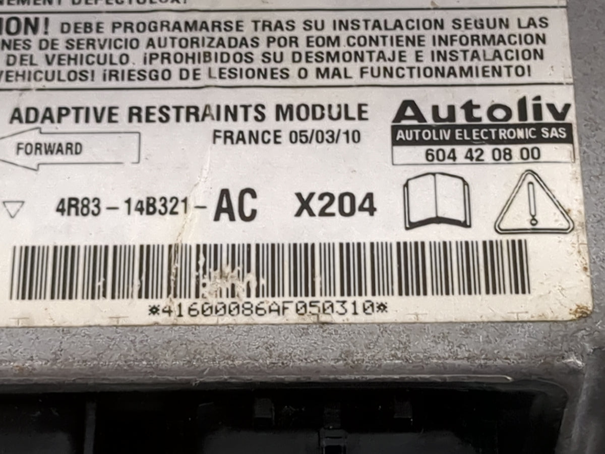 2005-2008 Jaguar S-type Safety Restraint Srs Airbag Control Module - Oemusedautoparts1.com