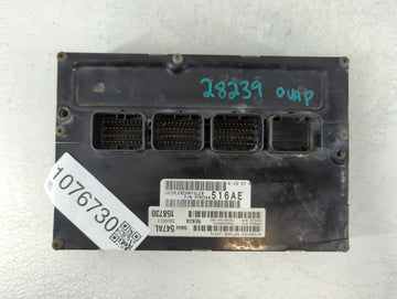 2005-2006 Jeep Grand Cherokee PCM Engine Control Computer ECU ECM PCU OEM P/N:P56044547AL Fits Fits 2005 2006 OEM Used Auto 
