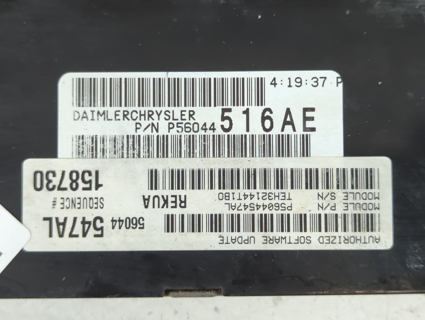 2005-2006 Jeep Grand Cherokee PCM Engine Control Computer ECU ECM PCU OEM P/N:P56044547AL Fits Fits 2005 2006 OEM Used Auto 