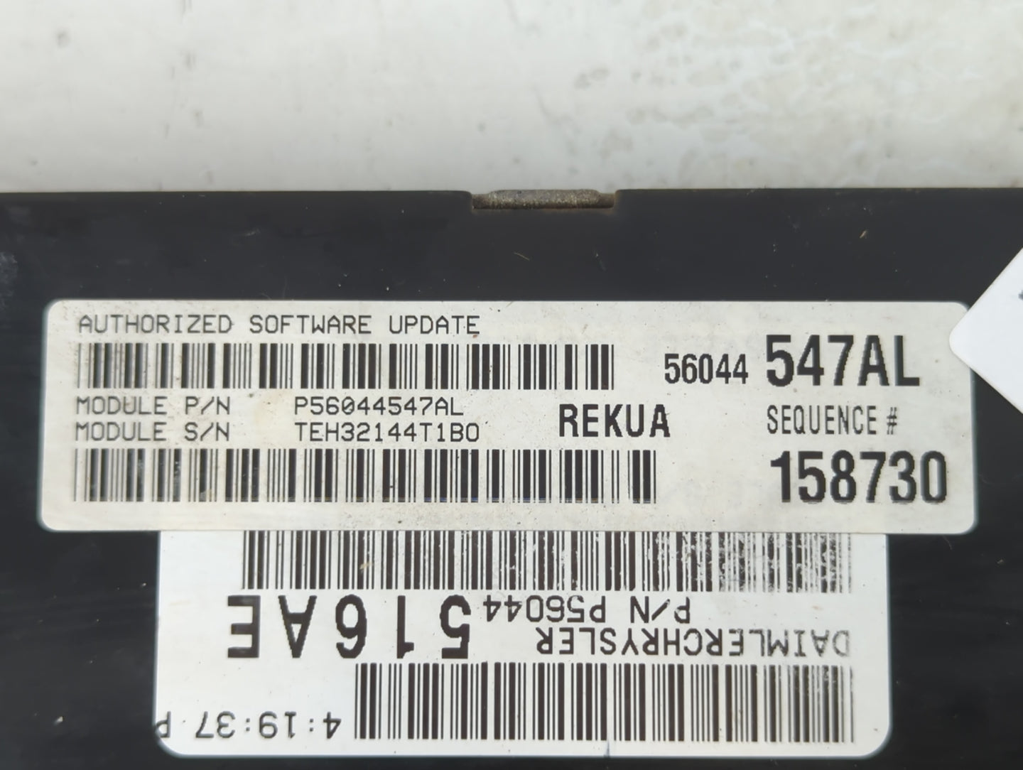 2005-2006 Jeep Grand Cherokee PCM Engine Control Computer ECU ECM PCU OEM P/N:P56044547AL Fits Fits 2005 2006 OEM Used Auto 
