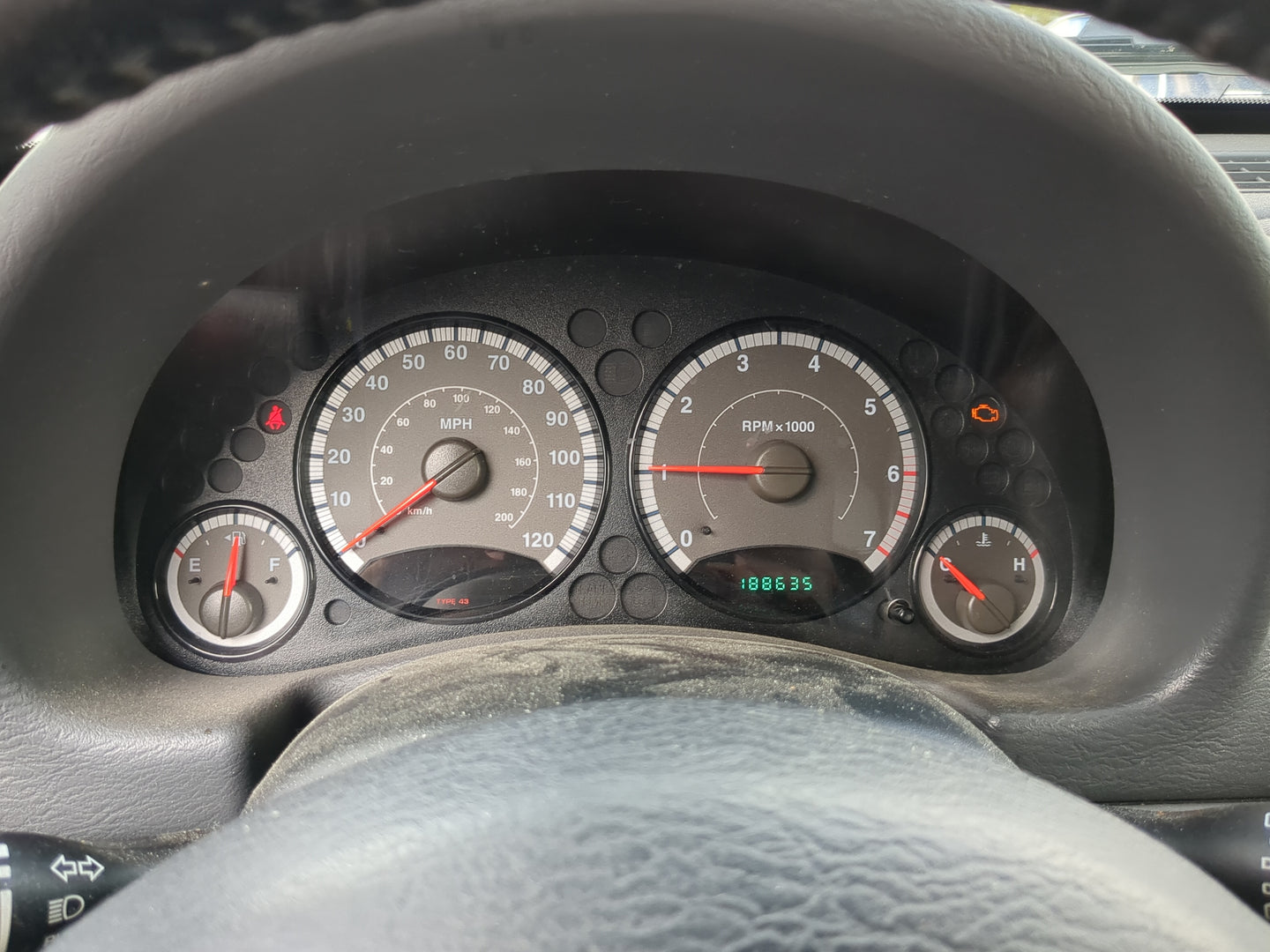 2005 Jeep Liberty Instrument Cluster Speedometer Gauges Fits OEM Used Auto Parts - Oemusedautoparts1.com
