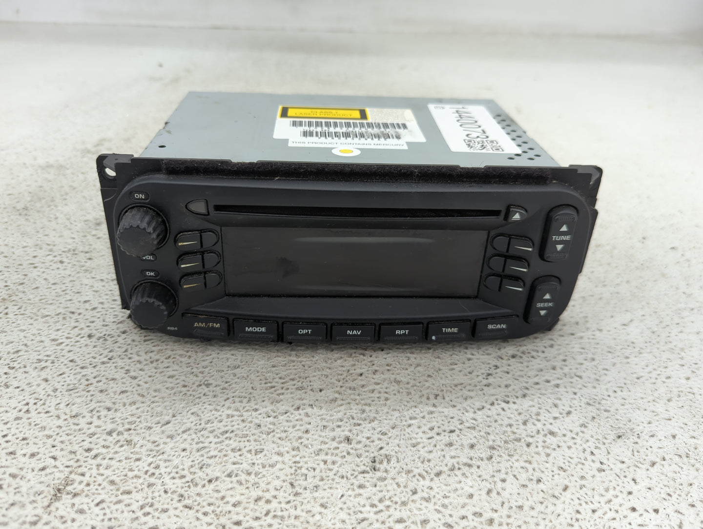 2002-2007 Jeep Liberty Radio AM FM Cd Player Receiver Replacement P/N:P56043286AE Fits Fits 2002 2003 2004 2005 2006 2007 OE