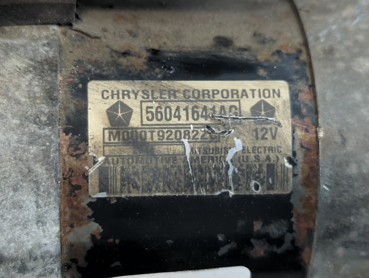 2003-2005 Jeep Liberty Car Starter Motor Solenoid OEM P/N:56041641AG Fits Fits 2003 2004 2005 OEM Used Auto Parts - Oemuseda