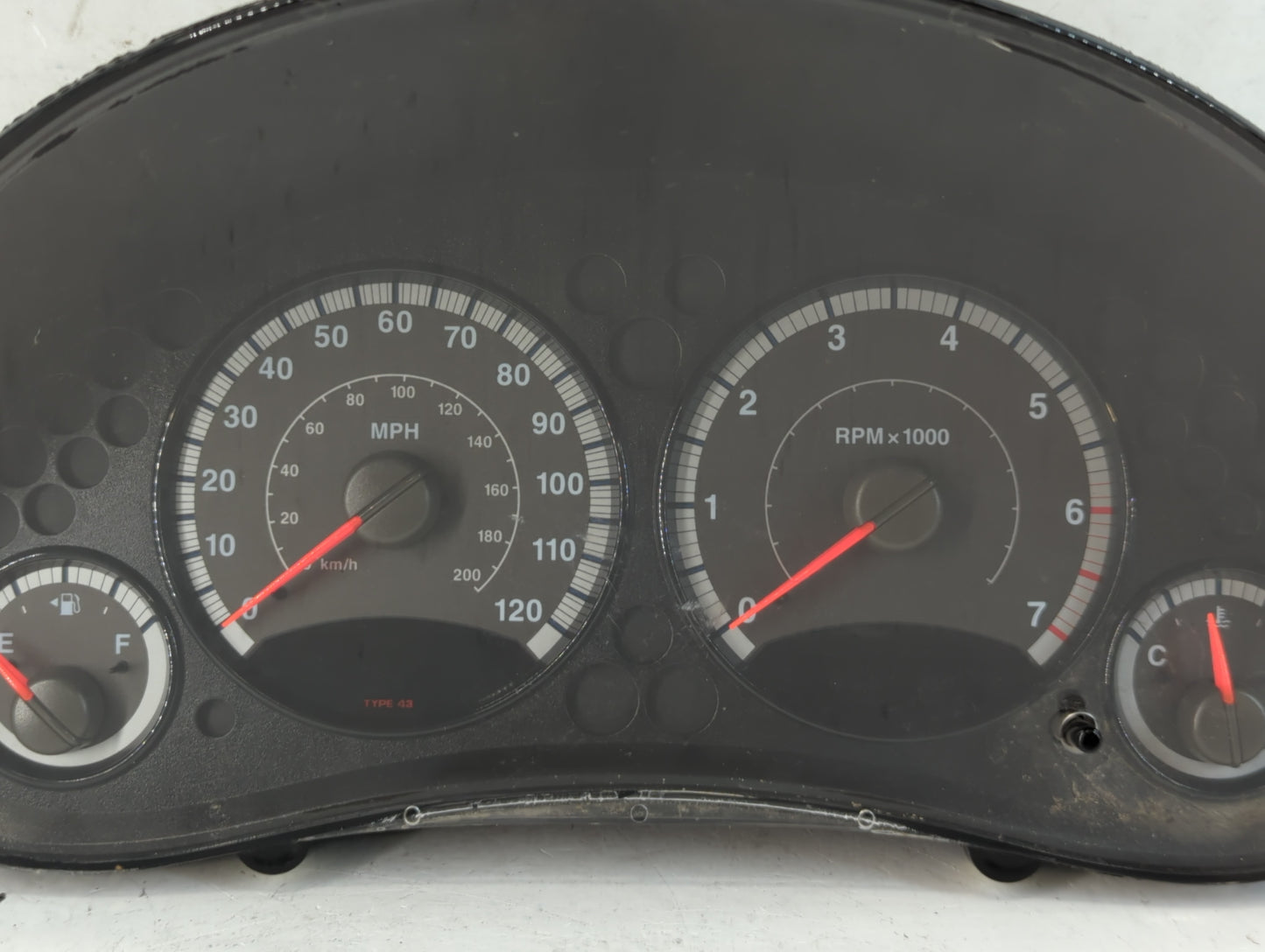 2005 Jeep Liberty Instrument Cluster Speedometer Gauges Miles:1K Fits OEM Used Auto Parts - Oemusedautoparts1.com