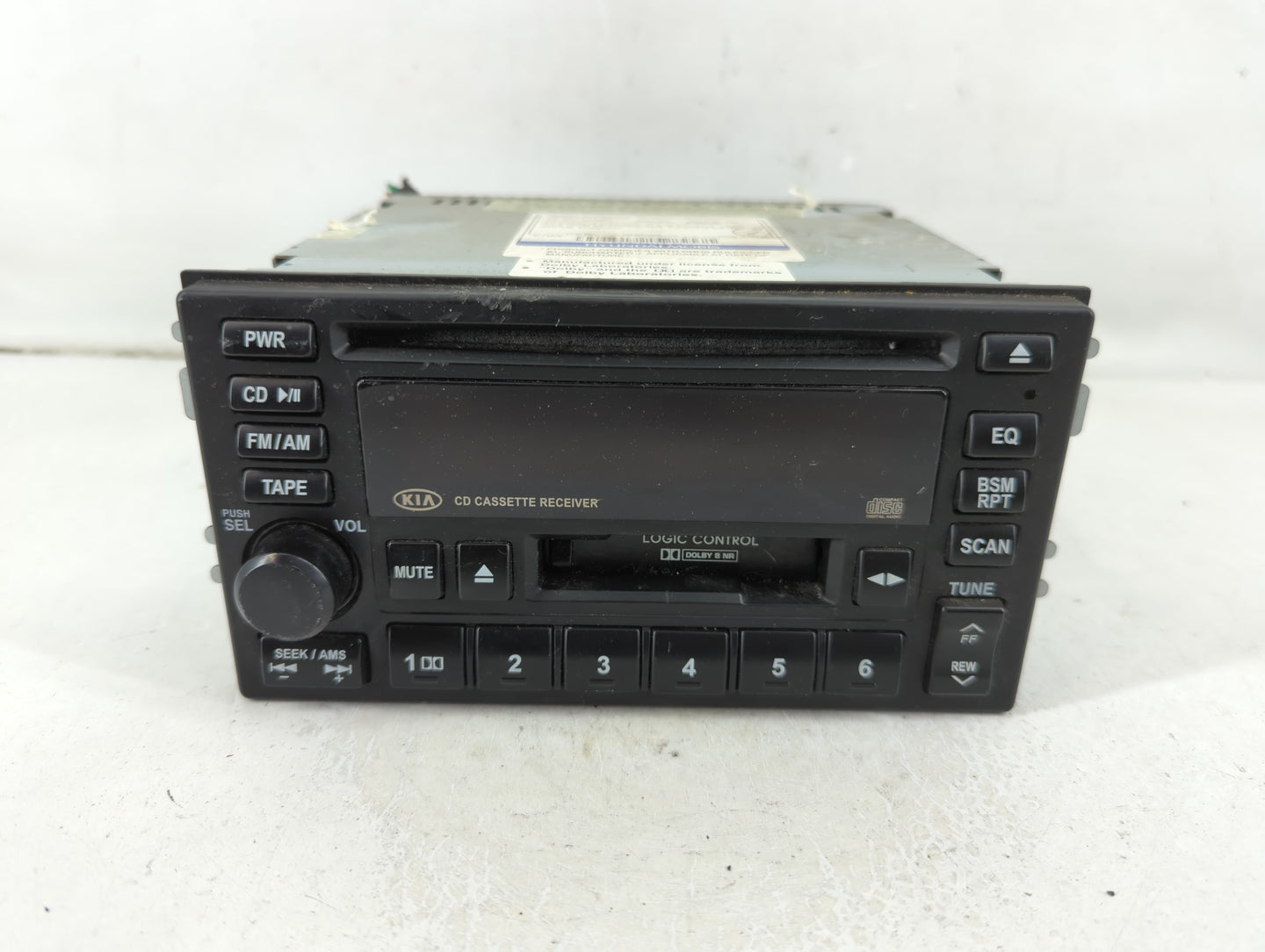 2003-2005 Kia Sedona Radio AM FM Cd Player Receiver Replacement P/N:S434100118 Fits Fits 2003 2004 2005 OEM Used Auto Parts 