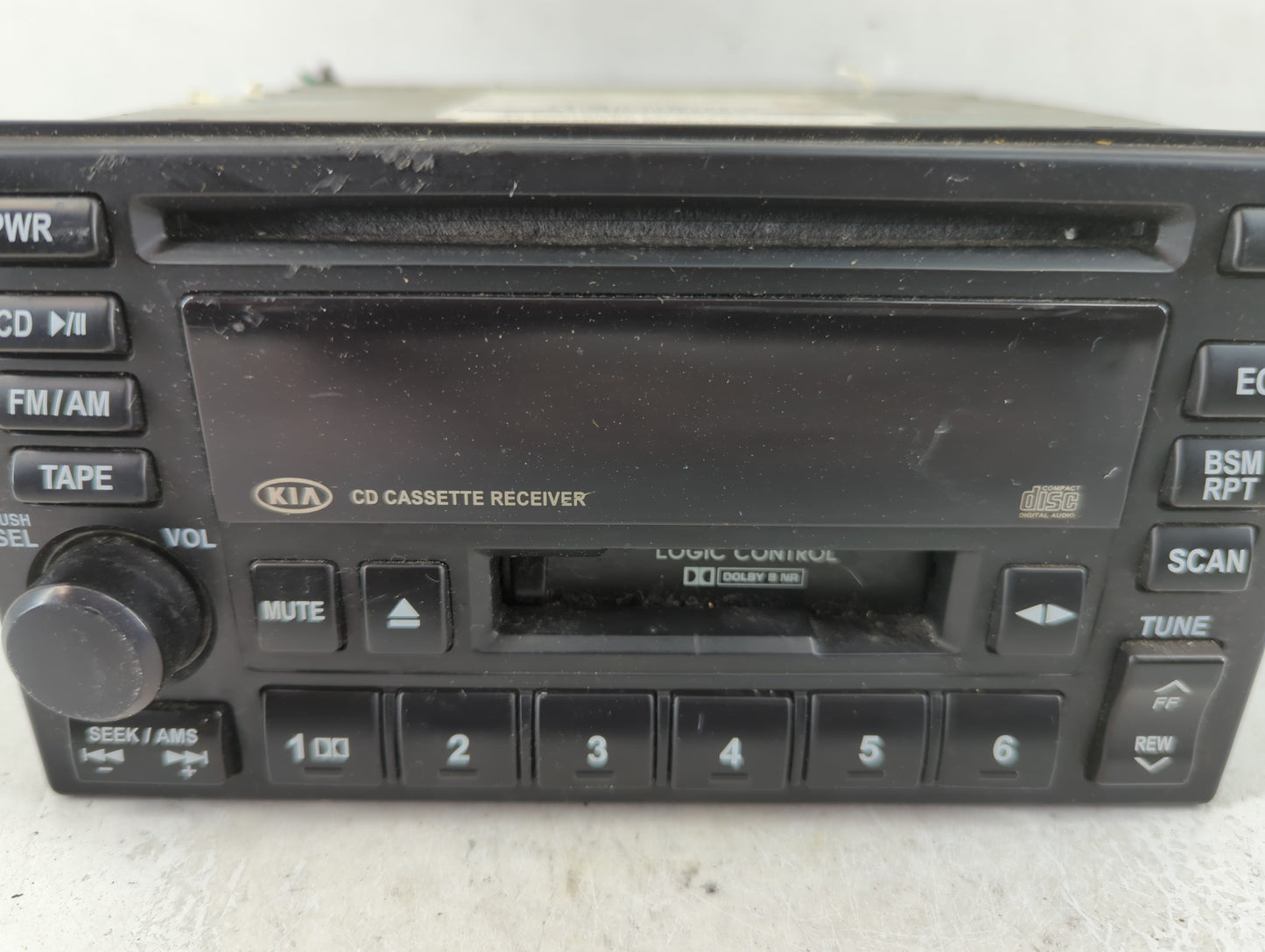 2003-2005 Kia Sedona Radio AM FM Cd Player Receiver Replacement P/N:S434100118 Fits Fits 2003 2004 2005 OEM Used Auto Parts 
