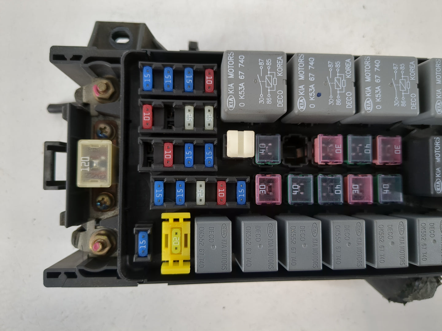 2003-2006 Kia Sorento Fusebox Fuse Box Panel Relay Module P/N:91160-3E000 Fits Fits 2003 2004 2005 2006 OEM Used Auto Parts 