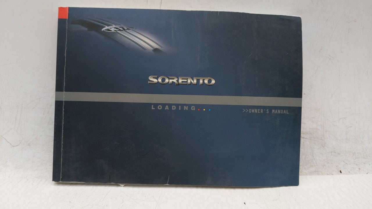 2005 Kia Sorento Owners Manual Book Guide OEM Used Auto Parts - Oemusedautoparts1.com