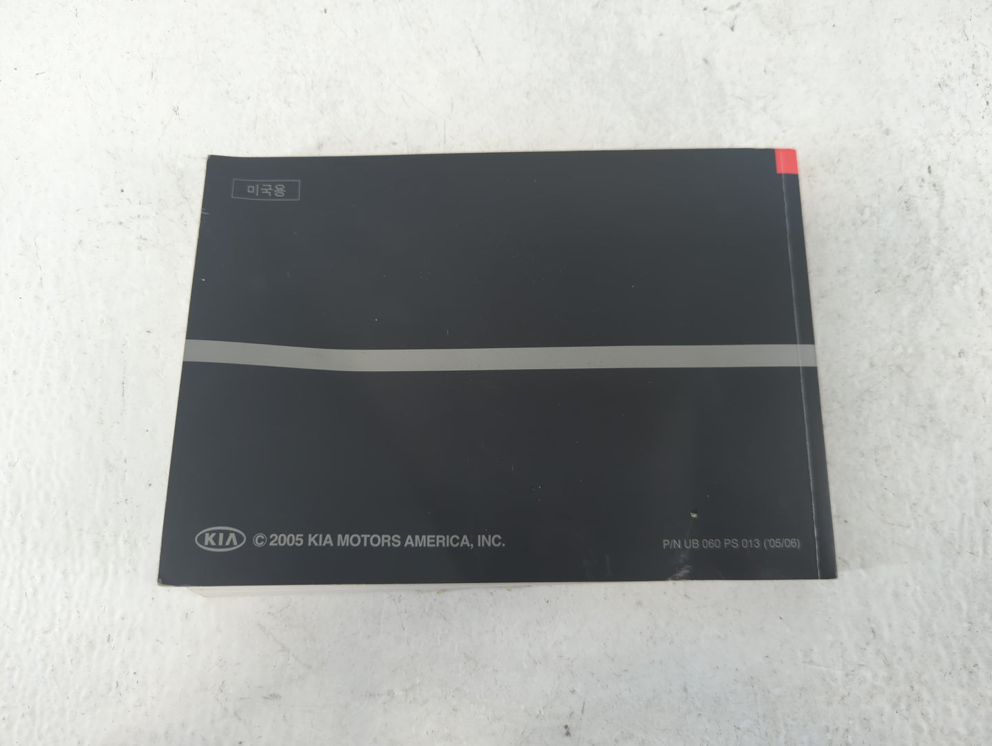 2005 Kia Sorento Owners Manual Book Guide P/N:UB 060 PS 013 OEM Used Auto Parts - Oemusedautoparts1.com