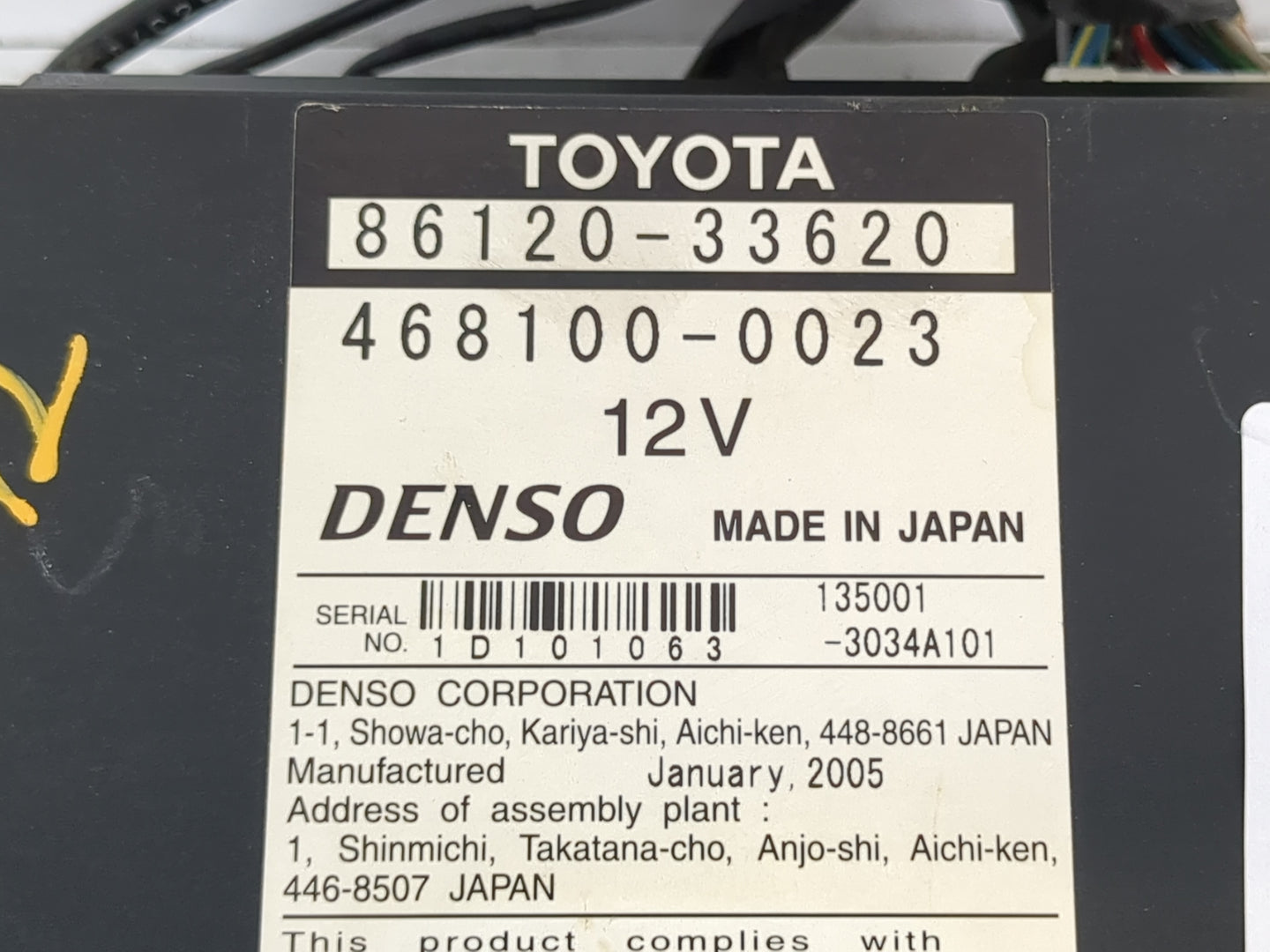 2004-2006 Lexus Es330 Information Display Screen - Oemusedautoparts1.com