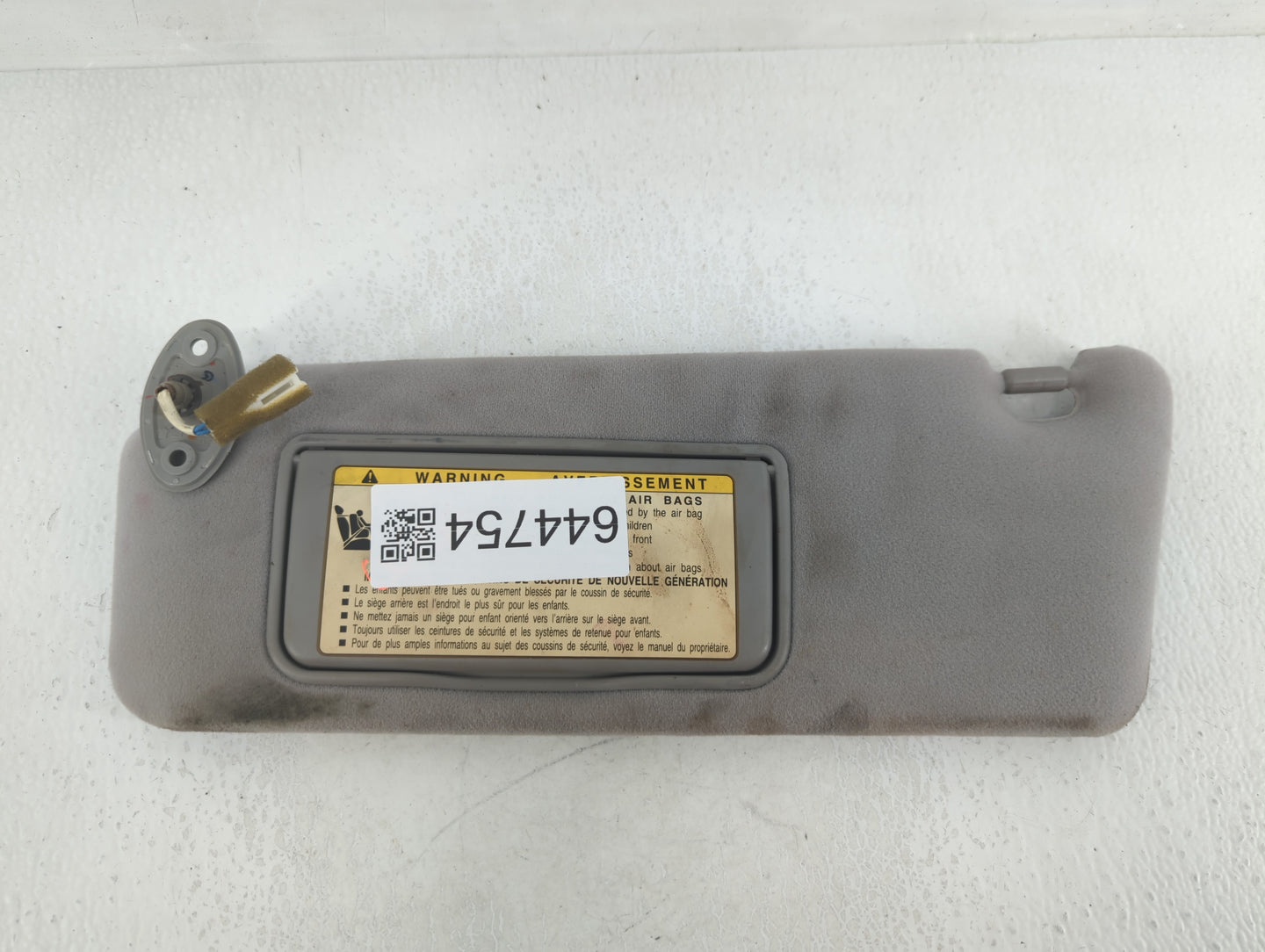 2005-2006 Lexus Es330 Sun Visor Shade Replacement Driver Left Mirror Fits Fits 2005 2006 OEM Used Auto Parts - Oemusedautopa