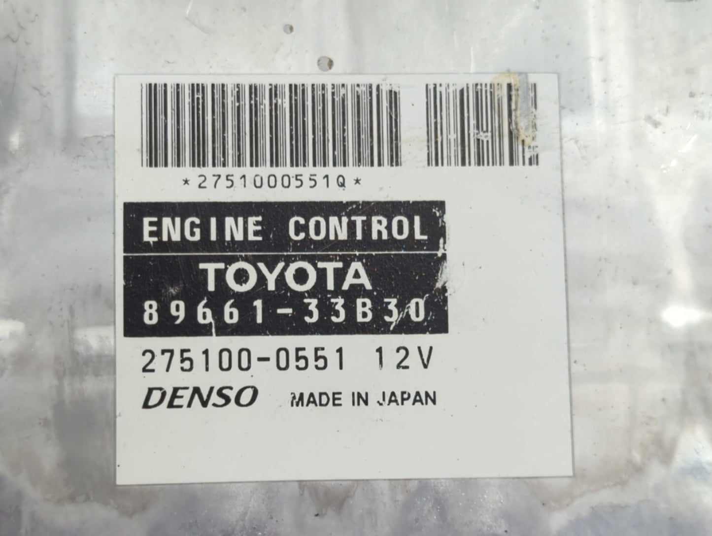 2004-2005 Lexus Es330 PCM Engine Control Computer ECU ECM PCU OEM P/N:89661-33B30 Fits Fits 2004 2005 OEM Used Auto Parts - 