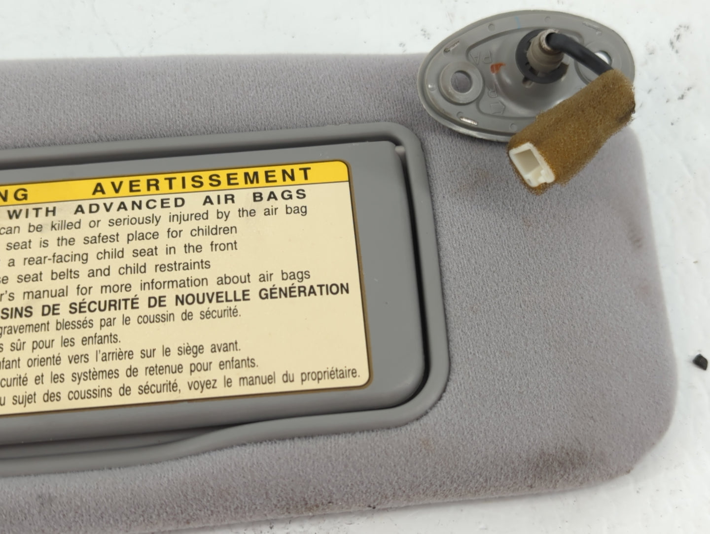 2005 Lexus Es350 Sun Visor Shade Replacement Passenger Right Mirror Fits Fits 2006 OEM Used Auto Parts - Oemusedautoparts1.c