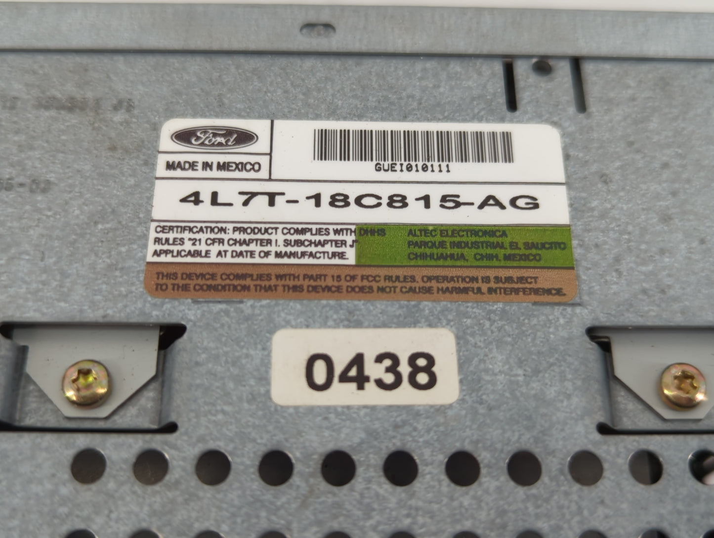 2005 Lincoln Navigator Radio AM FM Cd Player Receiver Replacement P/N:4L7T-18C815-AC 4L7T-18C815-AG Fits OEM Used Auto Parts
