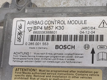 Mazda Mazda3 Safety Restraint Srs Airbag Control Module
