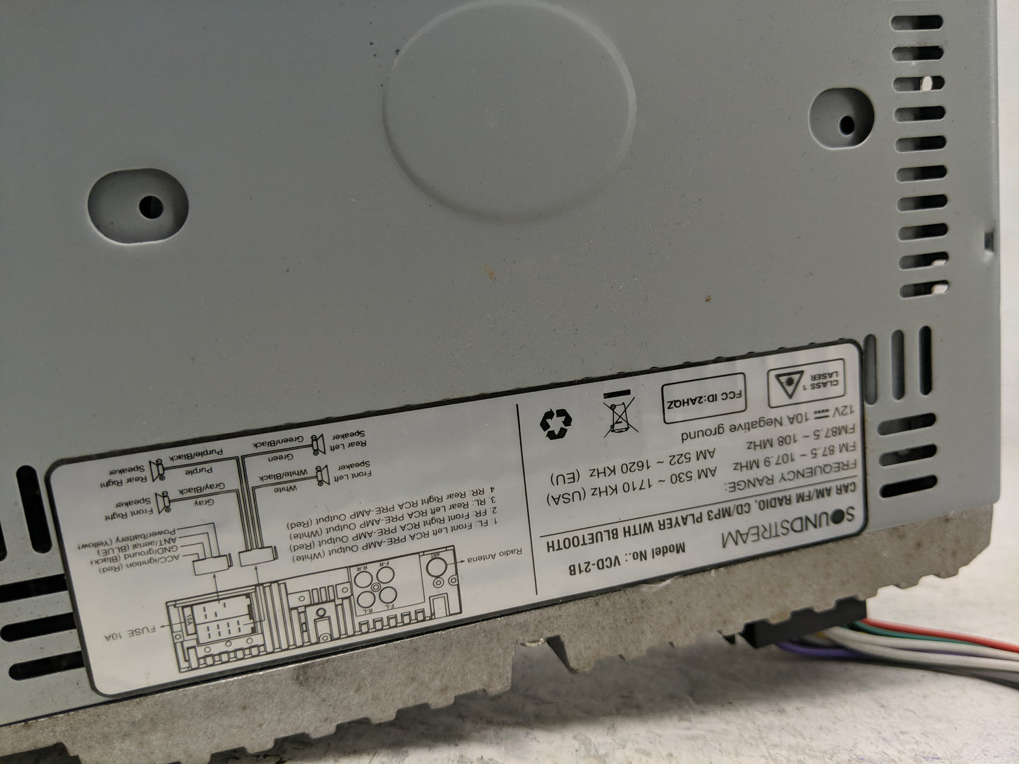 2005 Mazda Tribute Radio AM FM Cd Player Receiver Replacement P/N:VCD-21B Fits OEM Used Auto Parts - Oemusedautoparts1.com