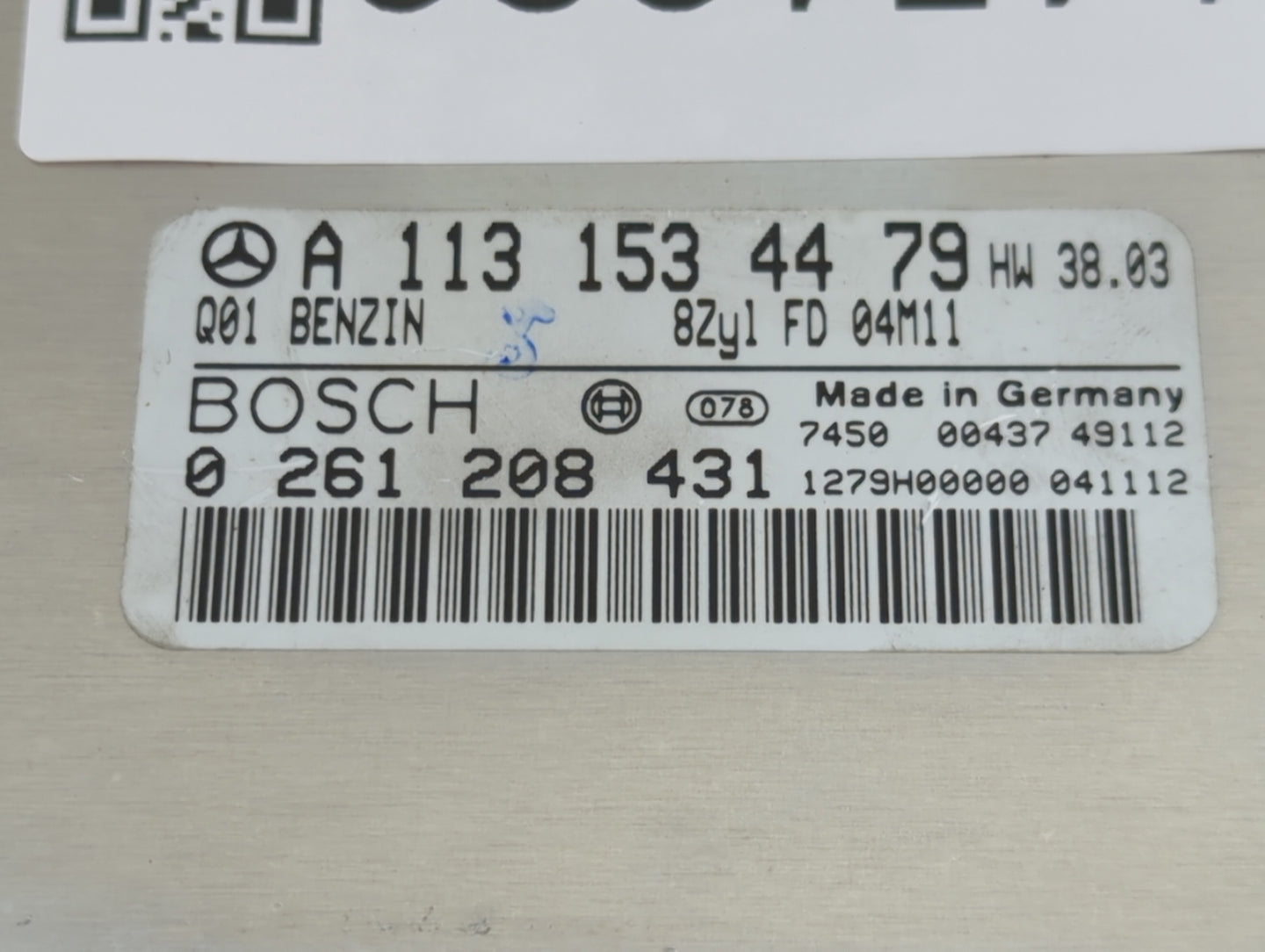2005 Mercedes-Benz E-Class PCM Engine Control Computer ECU ECM PCU OEM P/N:A1131534479 0261208431 Fits Fits 2003 2004 OEM Us