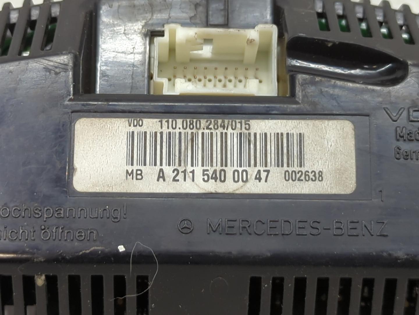 2005 Mercedes-Benz E-Class Instrument Cluster Speedometer Gauges P/N:A2115400047 110.080.284/015 Miles:151K Fits OEM Used Au