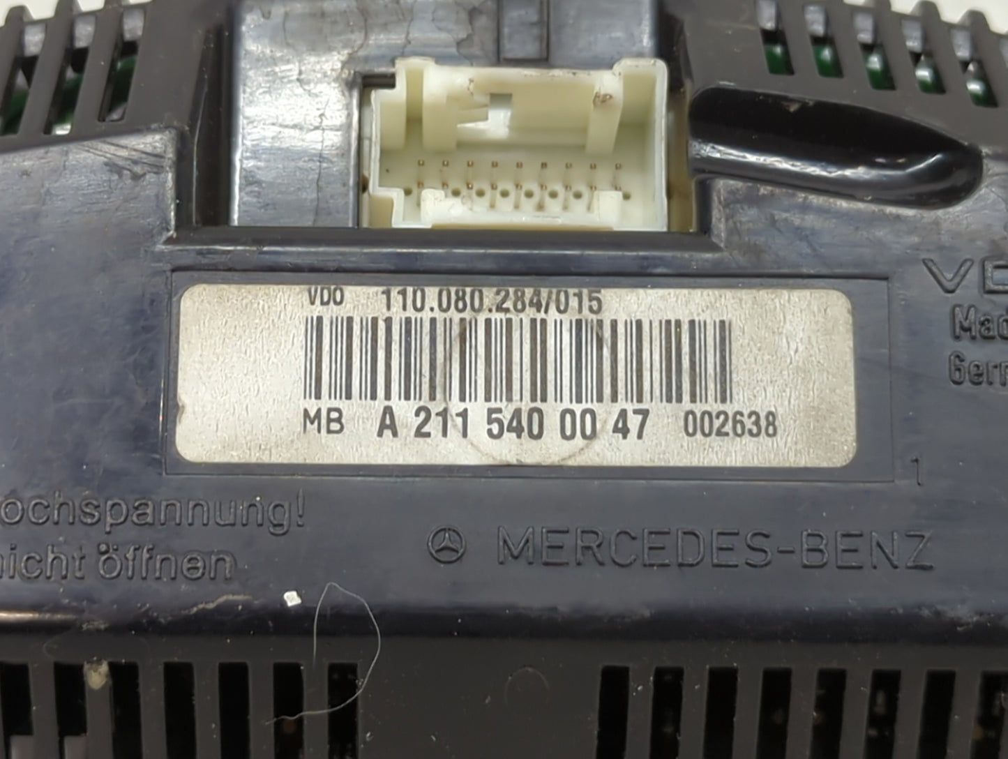 2005 Mercedes-Benz E-Class Instrument Cluster Speedometer Gauges P/N:A2115400047 110.080.284/015 Miles:151K Fits OEM Used Au