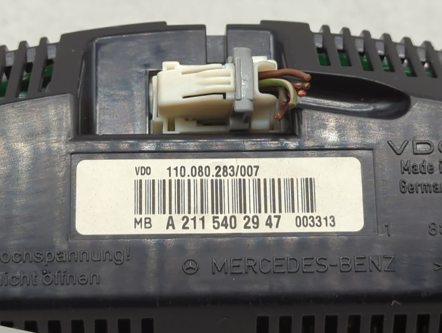 2005 Mercedes-Benz E-Class Instrument Cluster Speedometer Gauges P/N:A2115402947 110.080.283/007 Miles:139K Fits OEM Used Au