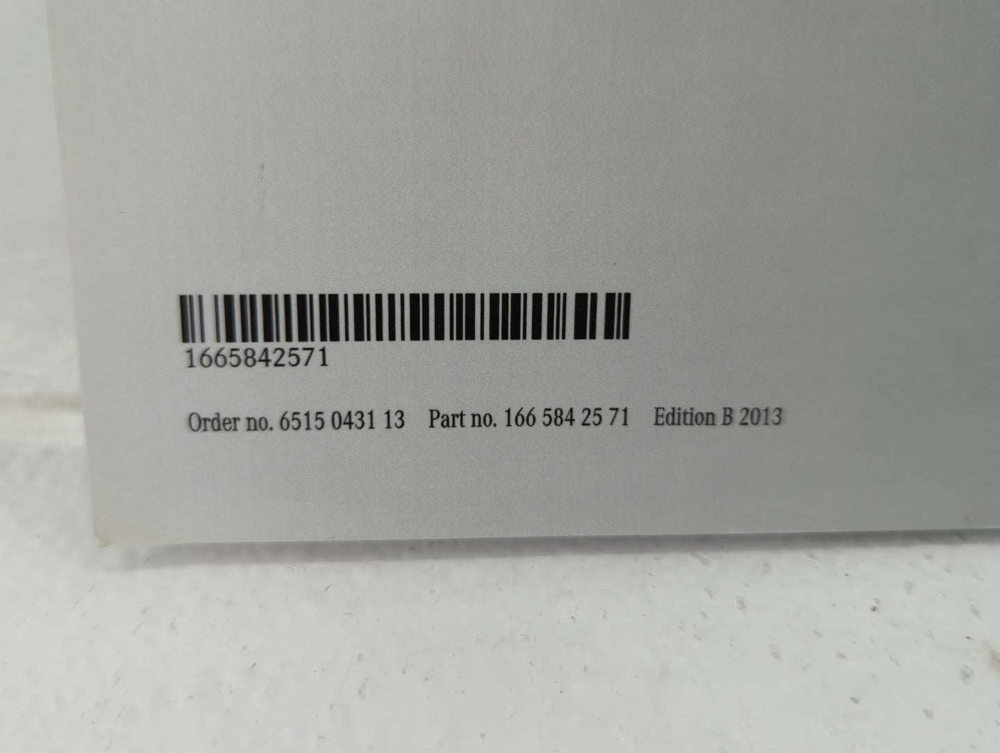 2005 Mercedes-Benz Gl320 Owners Manual Book Guide P/N:166 584 25 71 OEM Used Auto Parts - Oemusedautoparts1.com