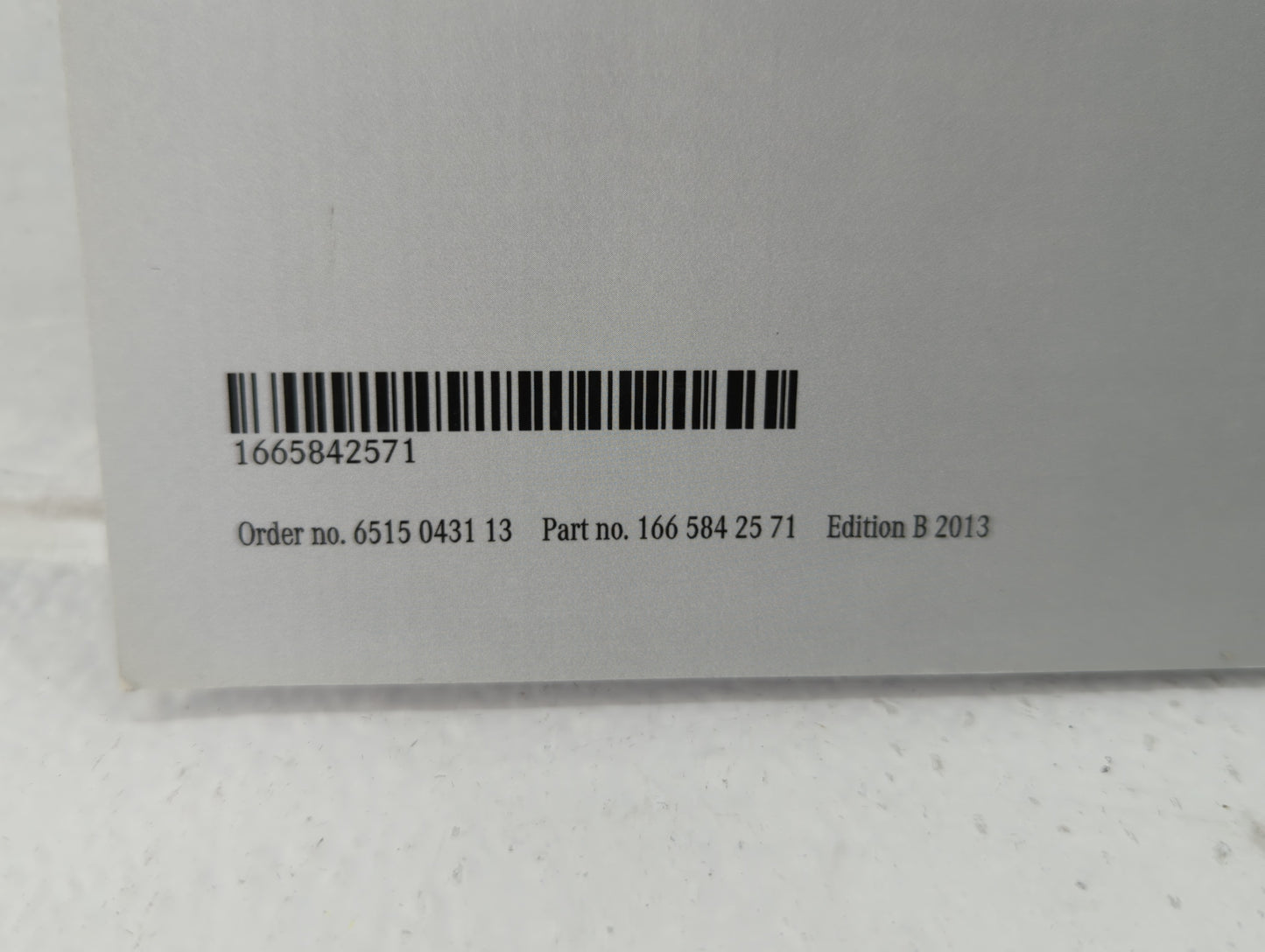 2005 Mercedes-Benz Gl320 Owners Manual Book Guide P/N:166 584 25 71 OEM Used Auto Parts - Oemusedautoparts1.com