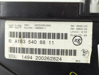 2003-2005 Mercedes-Benz Ml350 Instrument Cluster Speedometer Gauges P/N:A163 540 88 11 Fits Fits 2002 2003 2004 2005 OEM Use