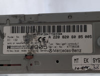 2001-2006 Mercedes-benz S600 Information Display Screen - Oemusedautoparts1.com