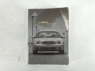 2005 Mercury Sable Owners Manual Book Guide P/N:PM5F4J-19A321-AA OEM Used Auto Parts - Oemusedautoparts1.com