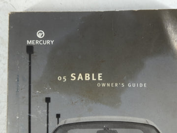 2005 Mercury Sable Owners Manual Book Guide P/N:PM5F4J-19A321-AA OEM Used Auto Parts