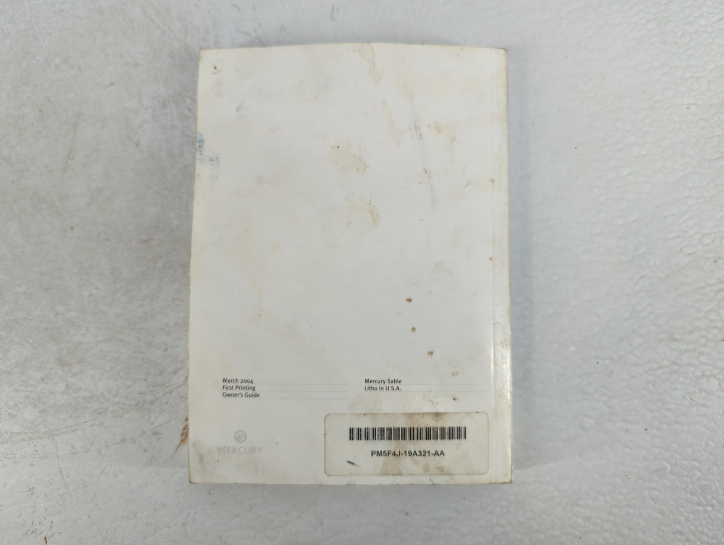 2005 Mercury Sable Owners Manual Book Guide P/N:PM5F4J-19A321-AA OEM Used Auto Parts - Oemusedautoparts1.com