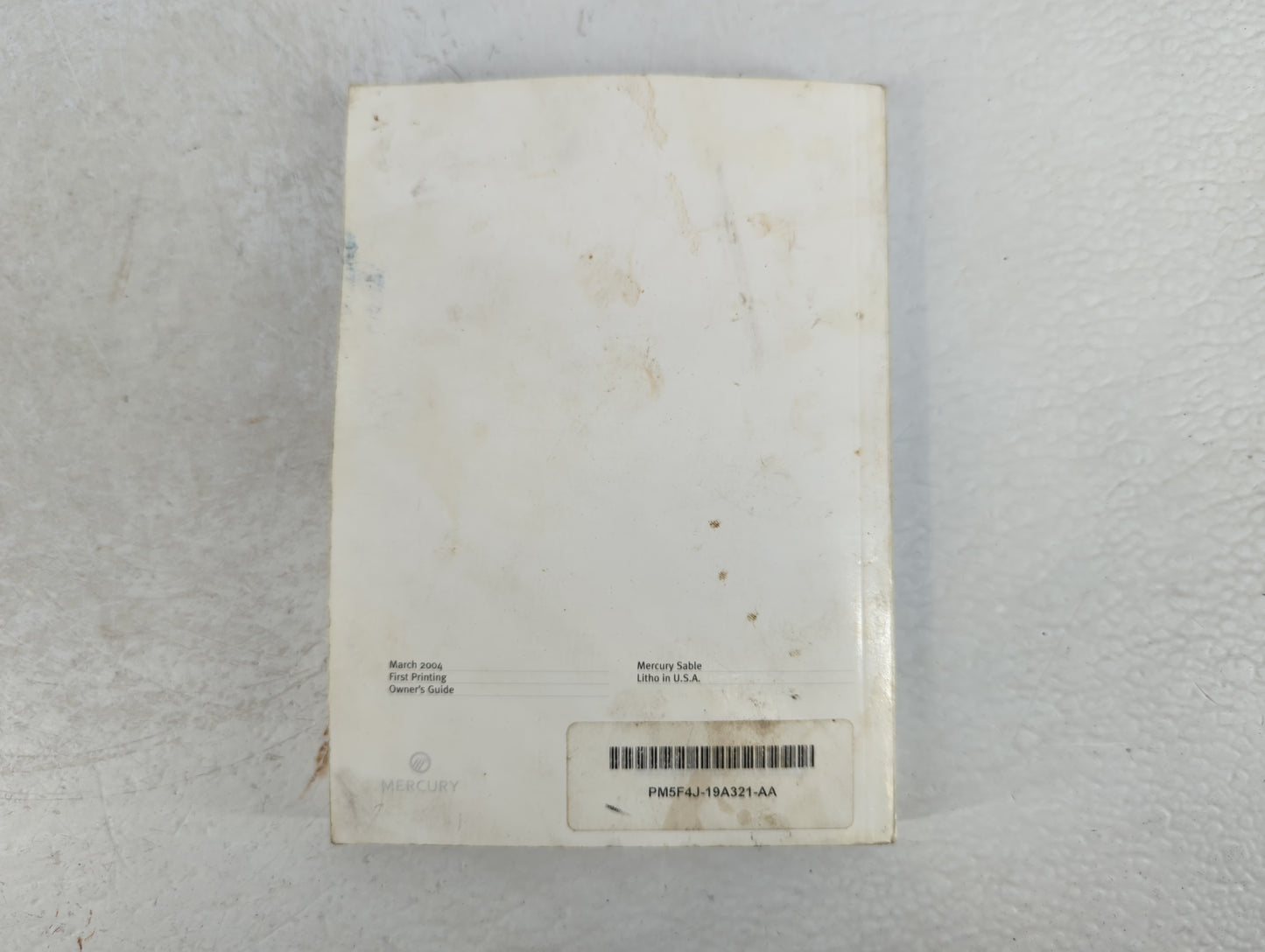 2005 Mercury Sable Owners Manual Book Guide P/N:PM5F4J-19A321-AA OEM Used Auto Parts - Oemusedautoparts1.com