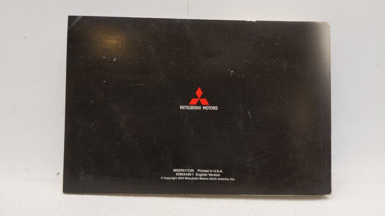 2005 Mitsubishi Galant Owners Manual Book Guide OEM Used Auto Parts - Oemusedautoparts1.com