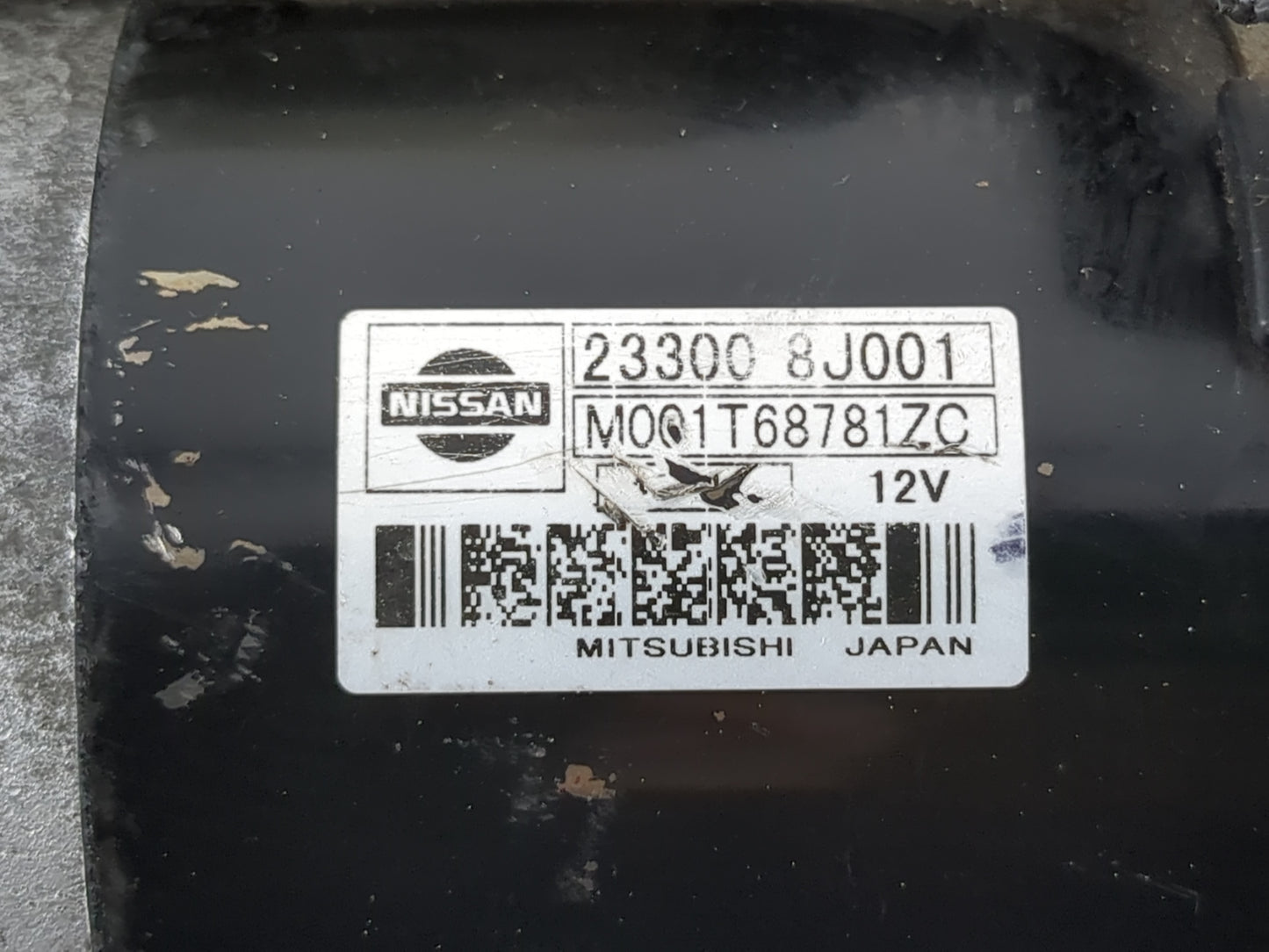 2002-2006 Nissan Altima Car Starter Motor Solenoid OEM P/N:23300 8J001 Fits Fits 2002 2003 2004 2005 2006 OEM Used Auto Part