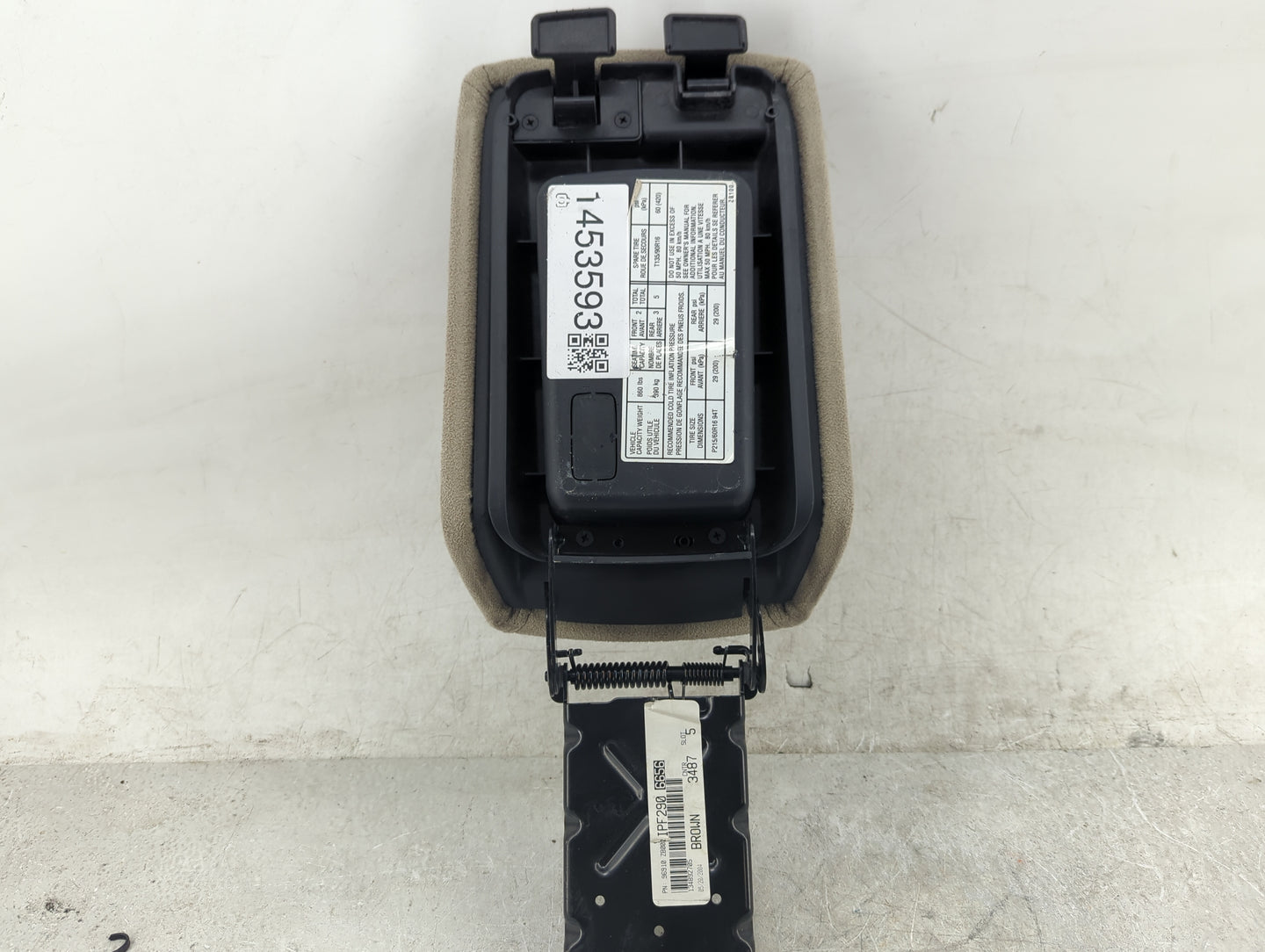 2005 Nissan Altima Center Console Armrest Cover Lid Fits OEM Used Auto Parts - Oemusedautoparts1.com