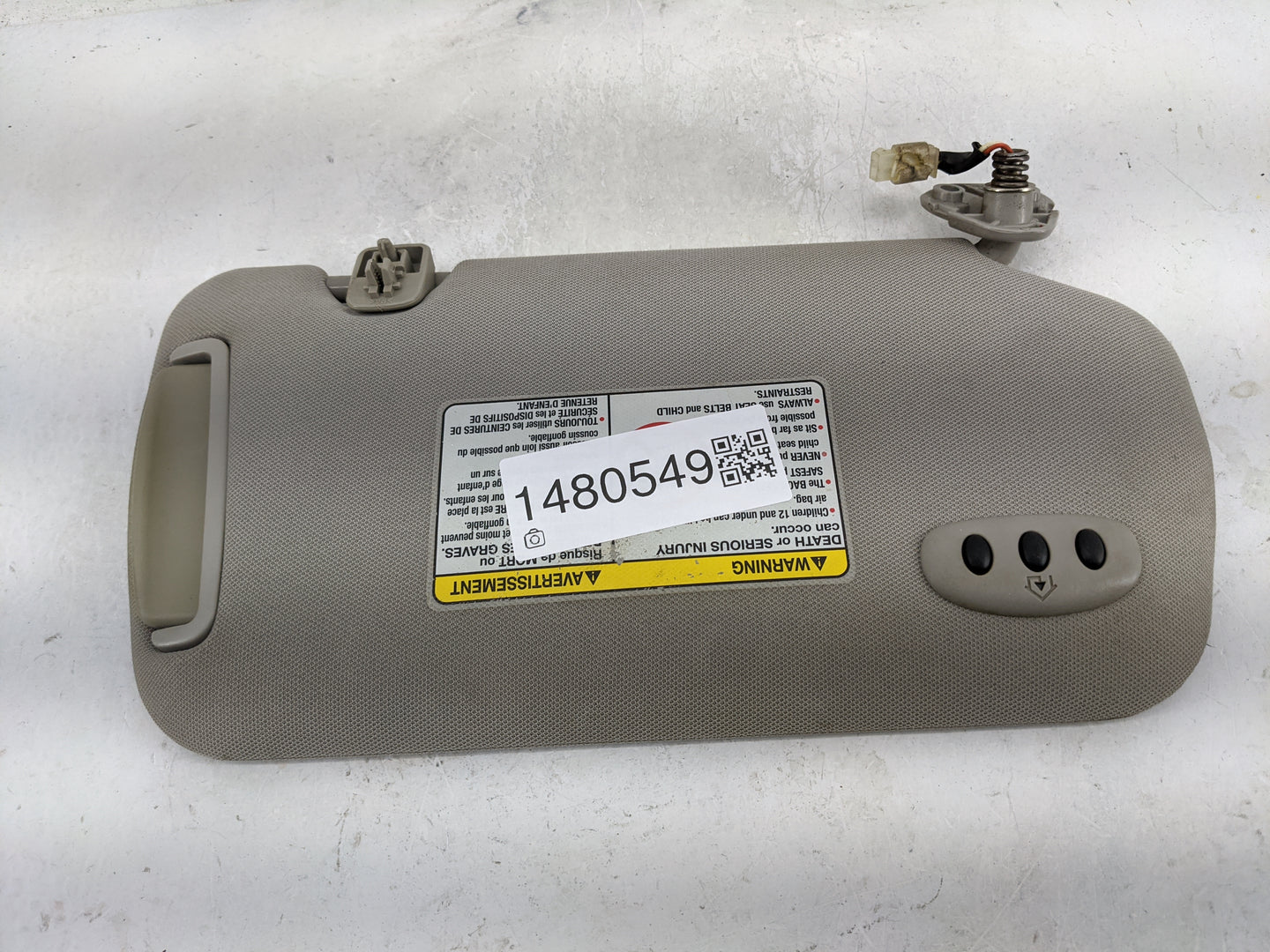 2005-2006 Nissan Altima Sun Visor Shade Replacement Driver Left Mirror Fits Fits 2005 2006 OEM Used Auto Parts - Oemusedauto