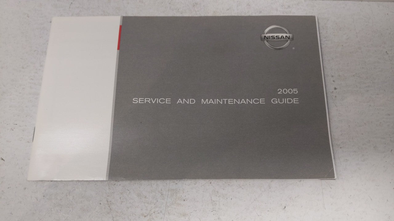 2005 Nissan Altima Owners Manual Book Guide OEM Used Auto Parts - Oemusedautoparts1.com