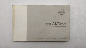 compare product 2005 Nissan Altima Owners Manual Book Guide P/N:OM5E-0L31U1 OEM Used Auto Parts