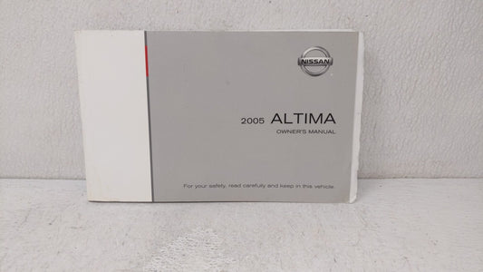 2005 Nissan Altima Owners Manual Book Guide OEM Used Auto Parts - Oemusedautoparts1.com
